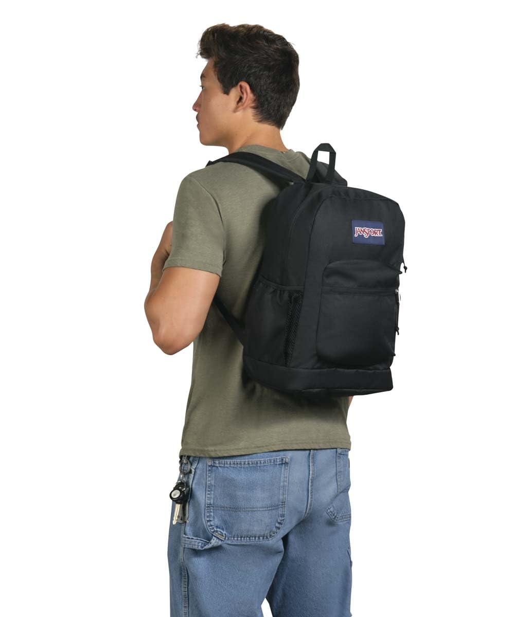 JanSport Cross Town Plus Backpack, Black, 26 l