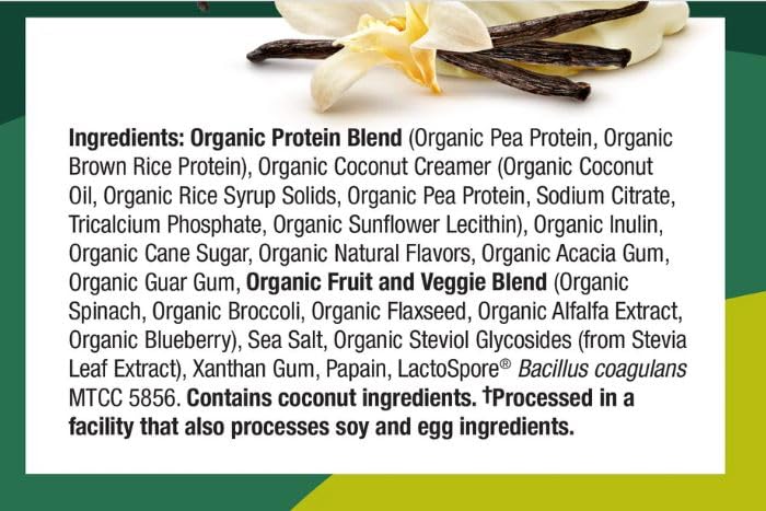 Muscletech Purely Inspired Organic Plant Protein Powder, Vanilla, 1.5 lb