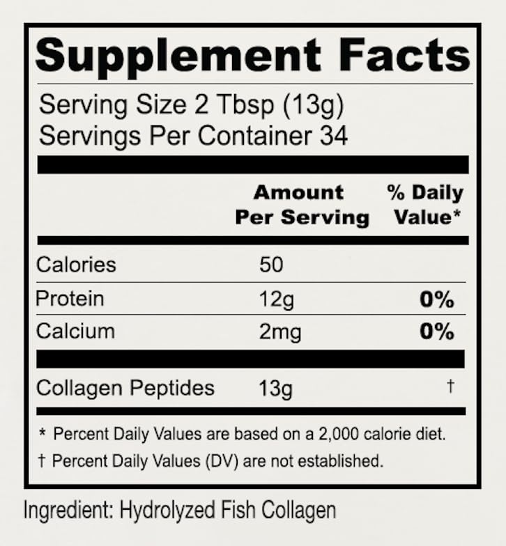 Anthony's Hydrolyzed Marine Collagen Peptides, Unflavored, 1 lb