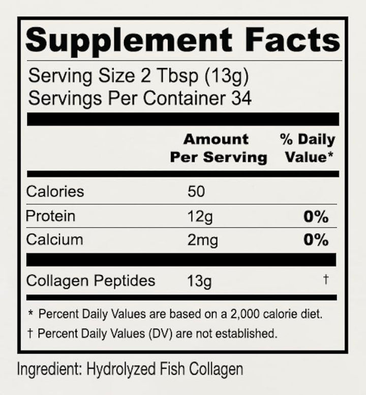 Anthony's Hydrolyzed Marine Collagen Peptides, Unflavored, 1 lb