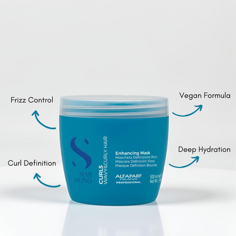 Alfaparf Semi Di Lino Curls Enhancing Mask, 16.9 oz