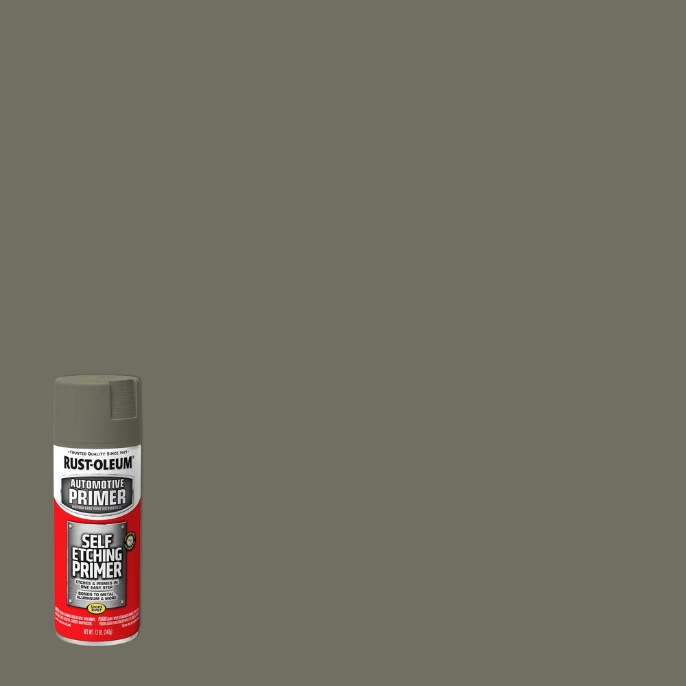 Rust-Oleum Automotive Self Etching Primer Spray Paint, Dark Green, 12 oz
