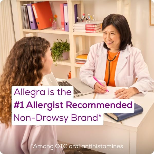 Allegra Adult 24HR Non-Drowsy Antihistamine, 180 mg, 70 Count