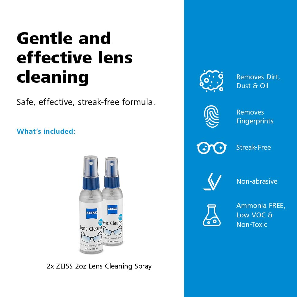 ZEISS Lens Cleaning Spray, 2 fl oz, Pack of 2