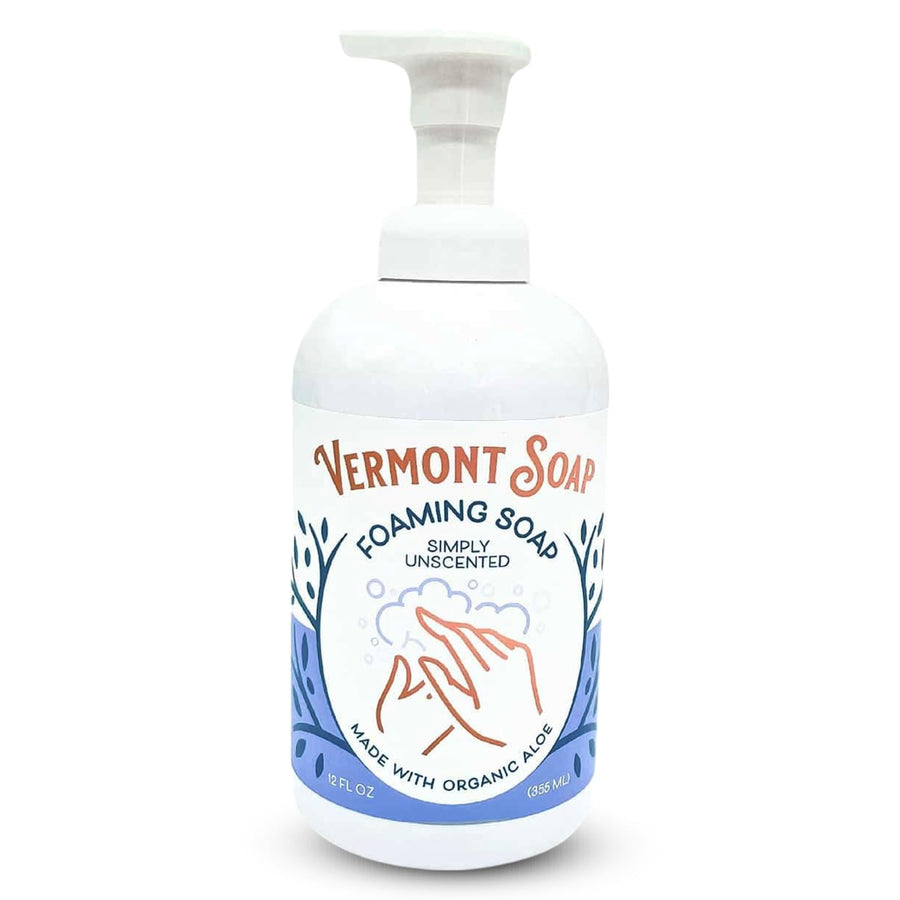 Vermont Soap SunShea Organic Foaming Hand Soap, Unscented, 12 oz