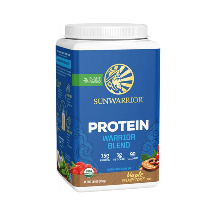 Sunwarrior Warrior Blend Organic Vegan Protein, Maple, 30 Servings