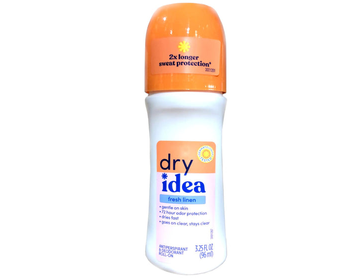Dry Idea Roll-On Antiperspirant Deodorant, Fresh Linen, 3.25 oz, Pack of 2