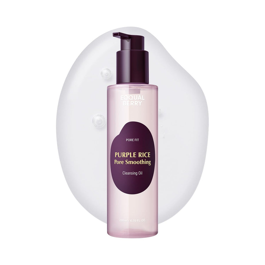 EQQUALBERRY Purple Rice Pore Smoothing Cleansing Oil, 6.76 fl oz