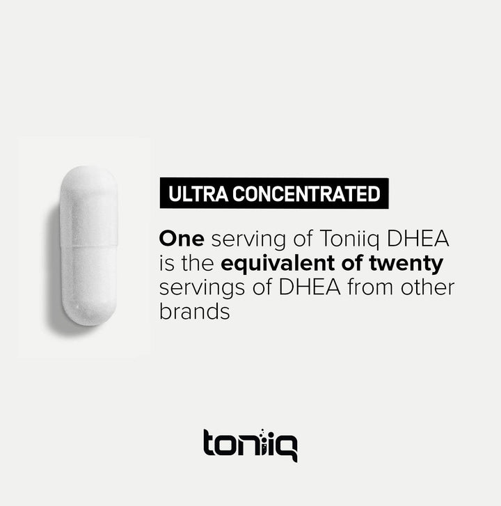 Toniiq DHEA 100 mg Capsules, 180 Count