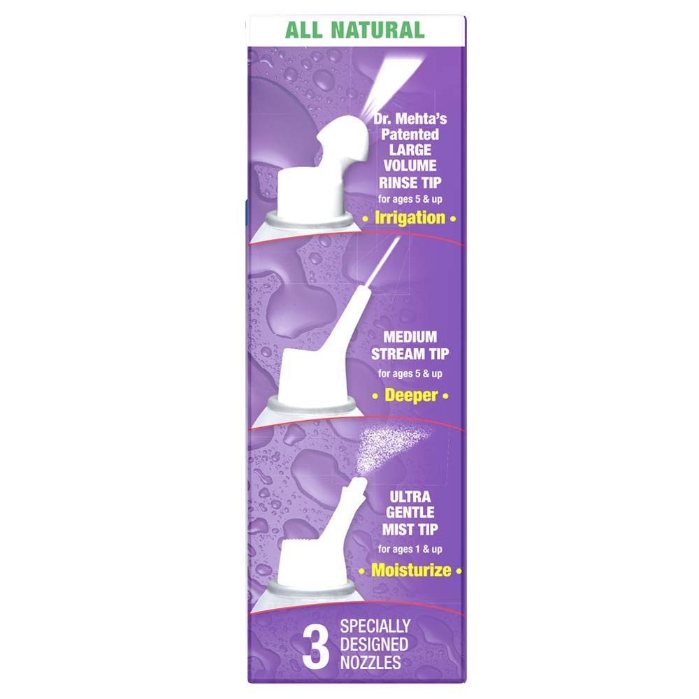 NeilMed NasaMist All in One Saline Spray, 6.3 fl oz