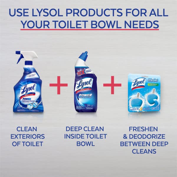 Lysol Hygienic Automatic Toilet Bowl Cleaner, Atlantic Fresh, 2 Count