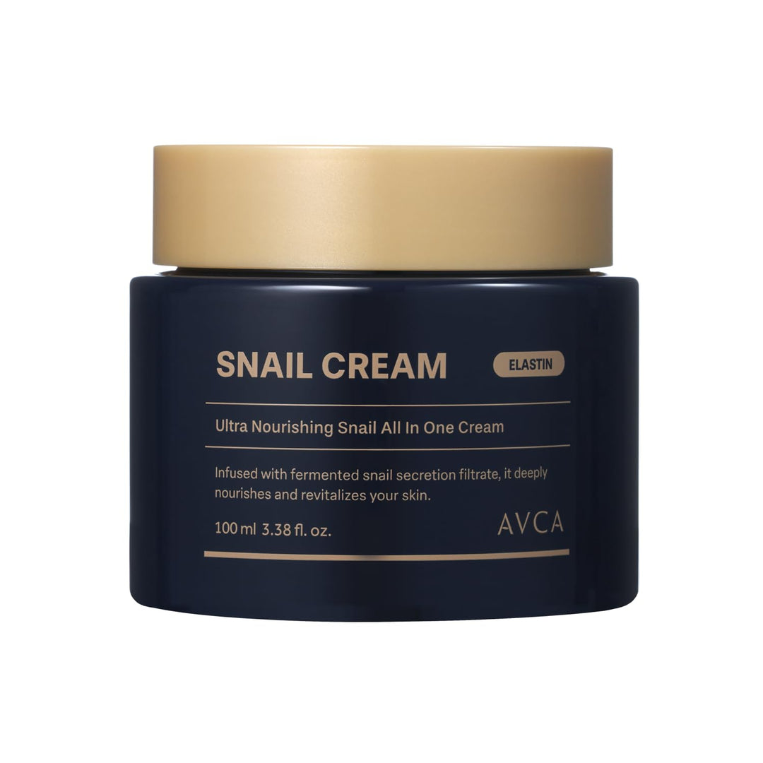 AVCA Snail Mucin Face Cream Moisturizer, 100 ml