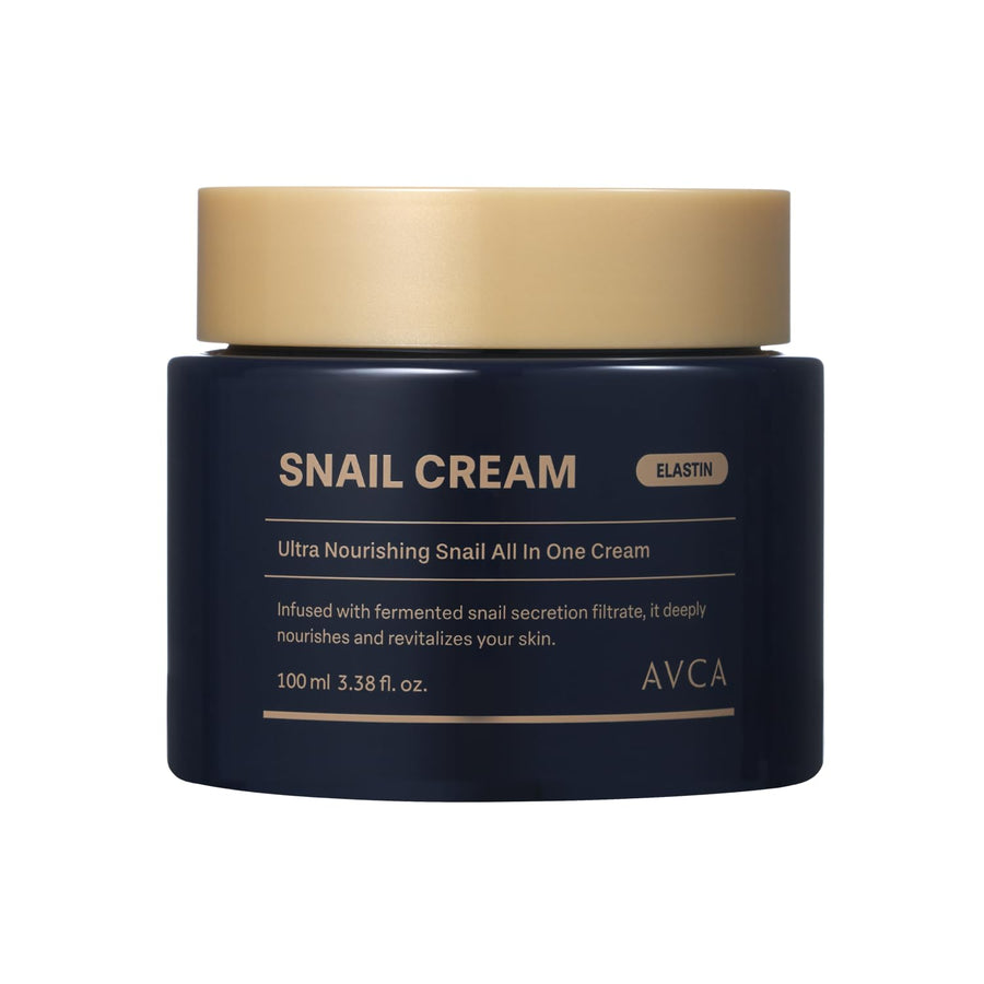 AVCA Snail Mucin Face Cream Moisturizer, 100 ml