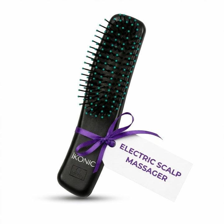 IKONIC 3-In-1 Vibrating Hair Growth Brush Scalp Massager