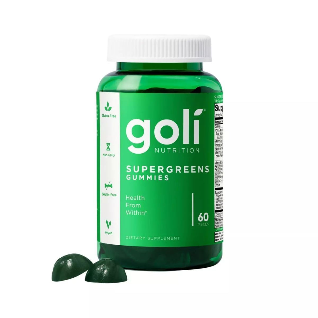 Goli Supergreens Gummies, 60 Count
