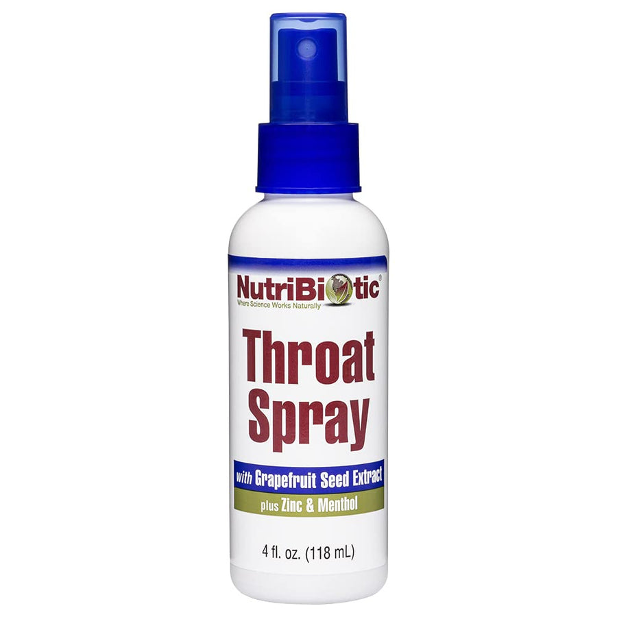 NutriBiotic Grapefruit Seed Extract Plus Zinc And Menthol Throat Spray, 118 ml
