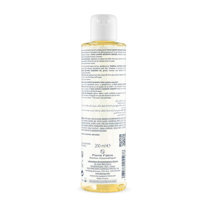 Ducray Sensinol Cleansing Oil, 200 ml