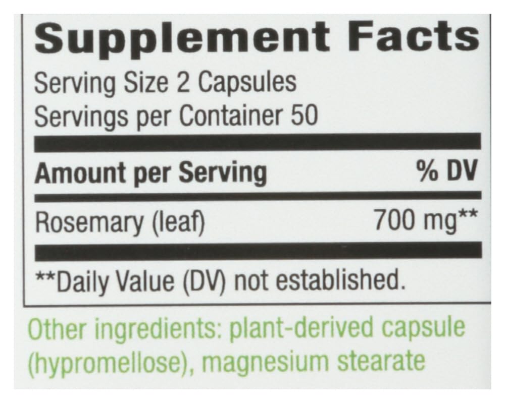 Nature's Way Rosemary Leaves, 100 Count