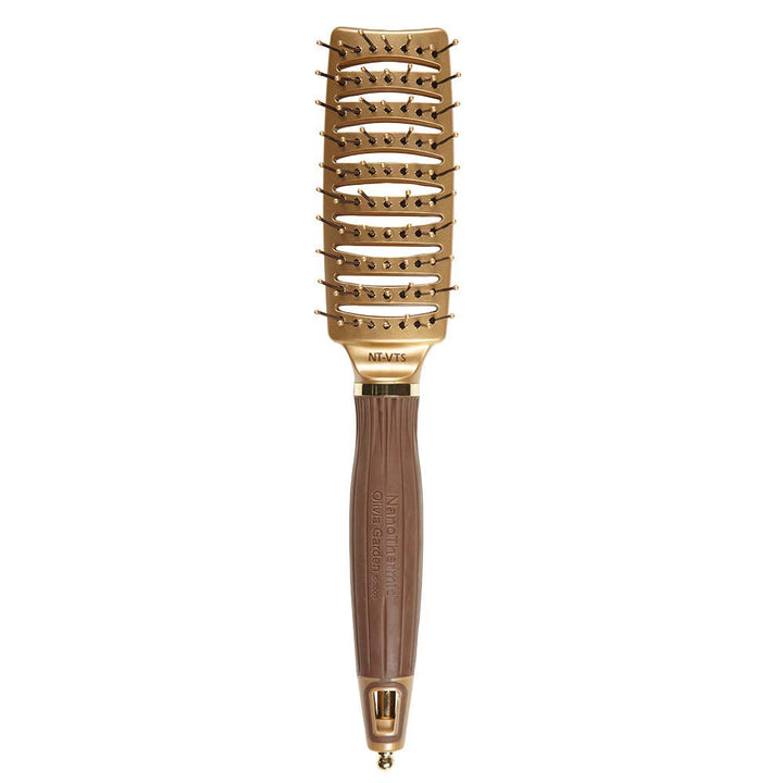Olivia Garden NanoThermic Styler Vent Hair Brush, 7 Rows