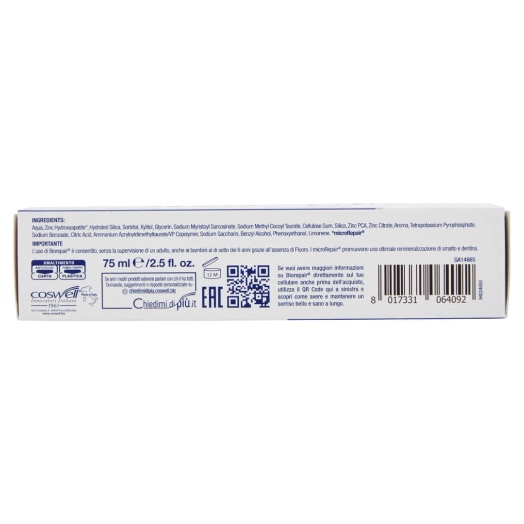 Biorepair Intensive Night Repair Toothpaste, 75 ml