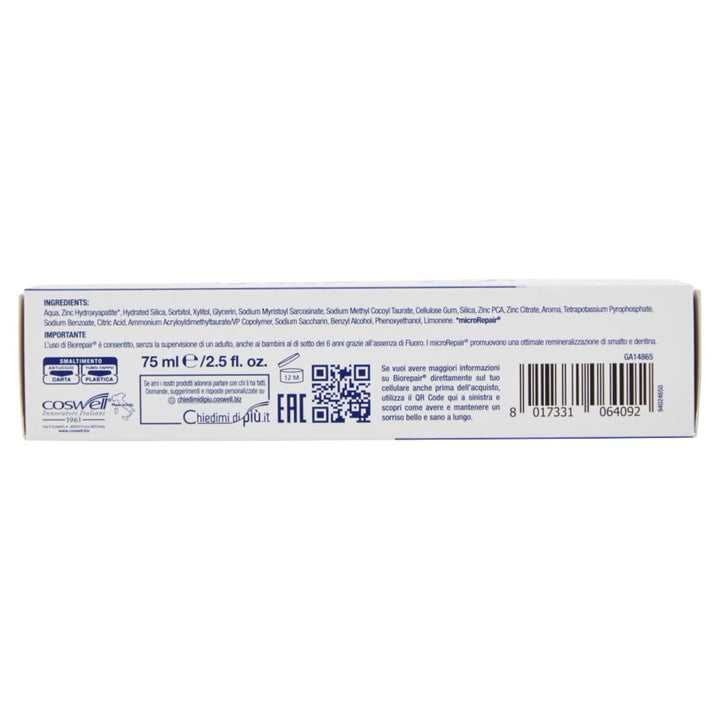 Biorepair Intensive Night Repair Toothpaste, 75 ml