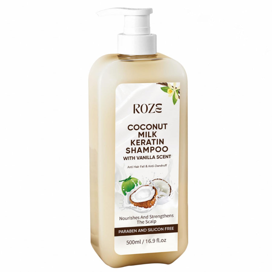 ROZE Coconut Milk Keratin Shampoo, 500 ml