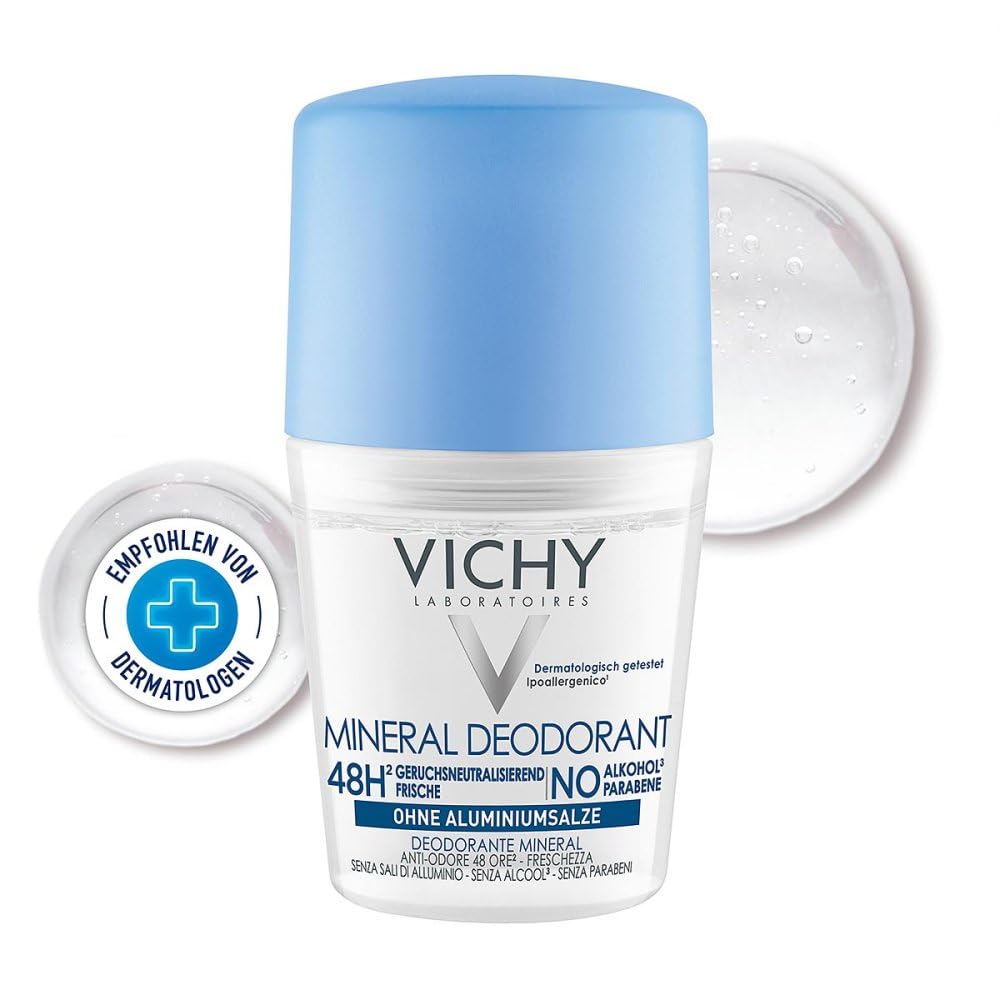 Vichy Mineral Roll-On Deodorant, 50 ml