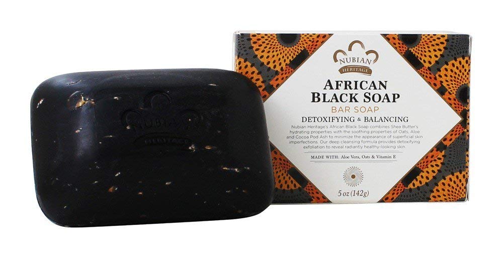 Nubian Heritage African Black Soap Bar, 5 Count