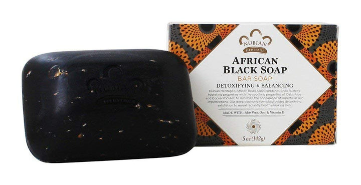 Nubian Heritage African Black Soap Bar, 5 Count