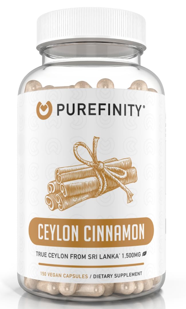 PUREFINITY Ceylon Cinnamon Capsules, 1500 mg, 150 Count