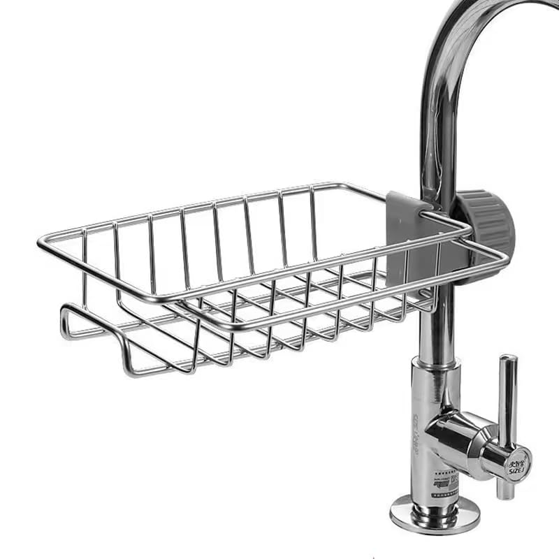 SANGaa Sponge Holder And Drain Rack, Stainless Steel