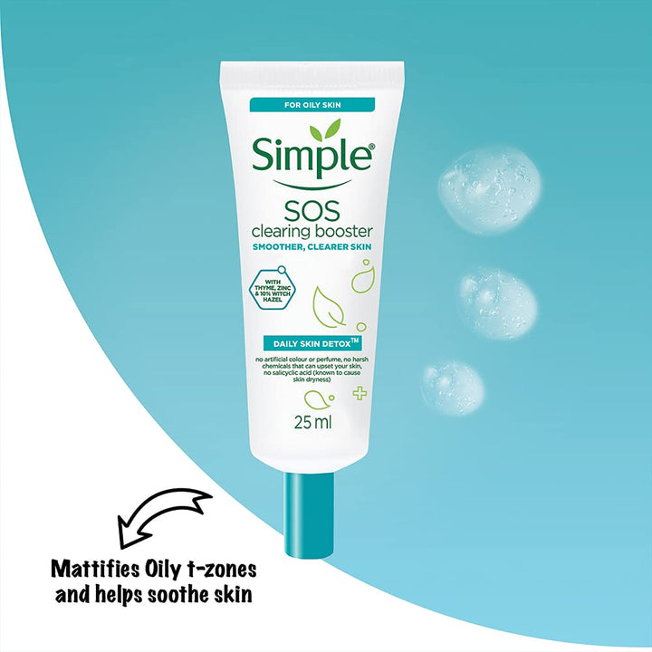 Simple Daily Skin Detox SOS Clearing Booster, 25 ml