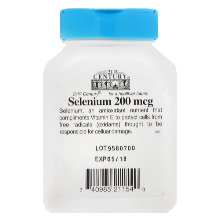 21st Century Selenium, 200 mcg, 60 Count