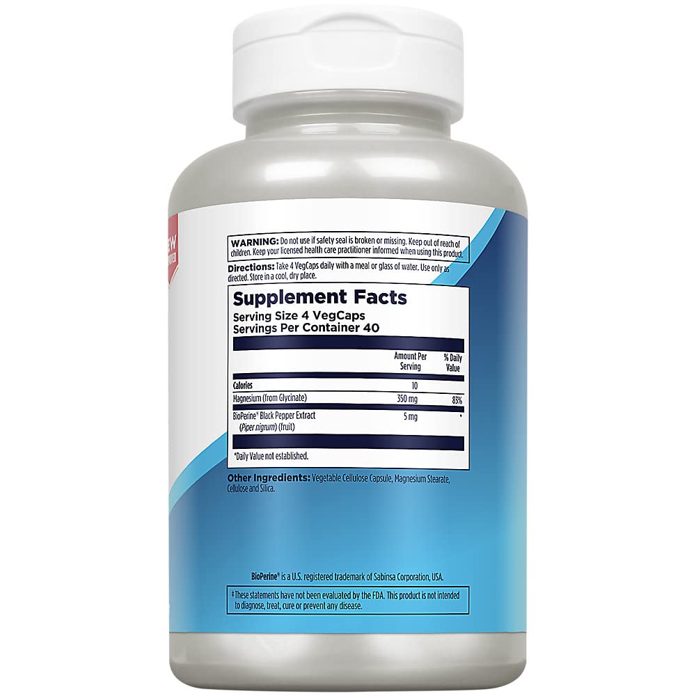 KAL Magnesium Glycinate Capsules, 160 Count