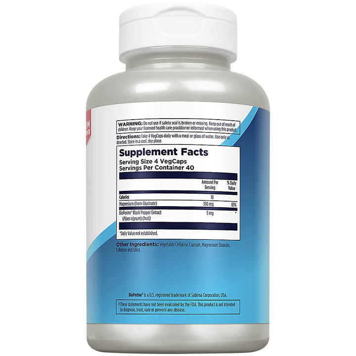 KAL Magnesium Glycinate Capsules, 160 Count