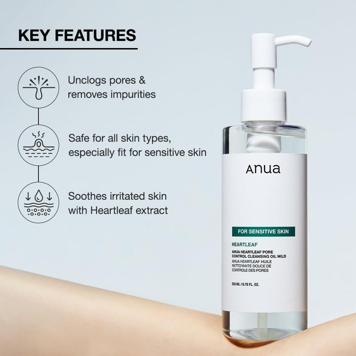 ANUA Heartleaf Pore Cleansing Oil Mild, 6.76 fl oz