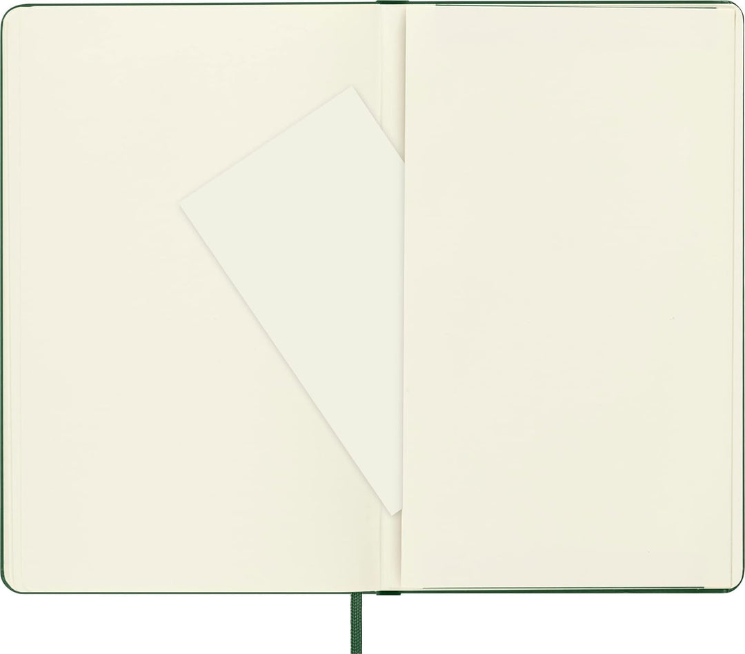 Moleskine Classic Plain Paper Notebook, Myrtle Green, Large