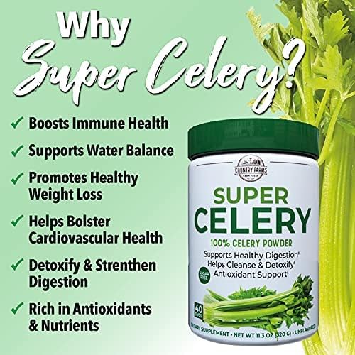 Country Farms Super Celery Powder, 11.3 oz