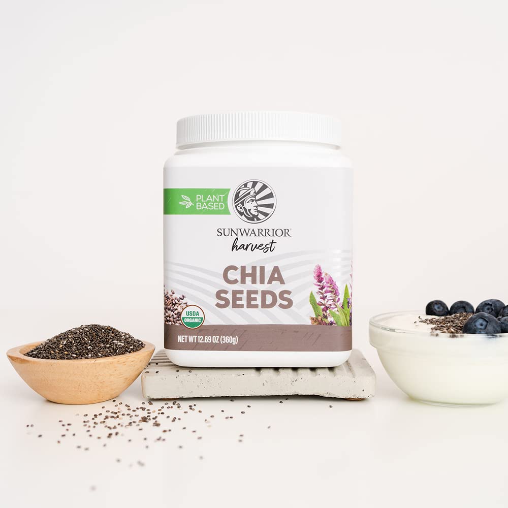Sunwarrior Organic Chia Seeds, Unflavored, 360 g