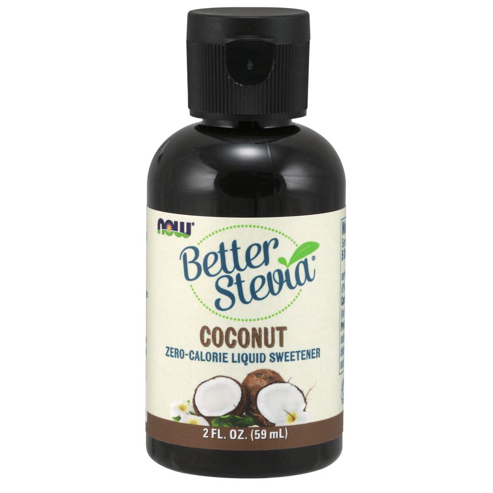 NOW Better Stevia Liquid Sweetener, Coconut, 59 ml