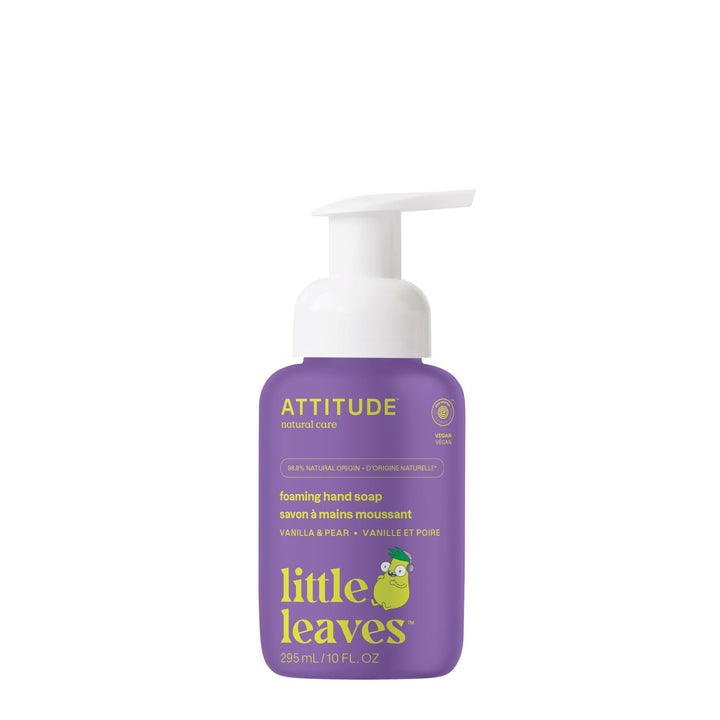 ATTITUDE Kids Foaming Hand Soap, Vanilla & Pear, 10 oz