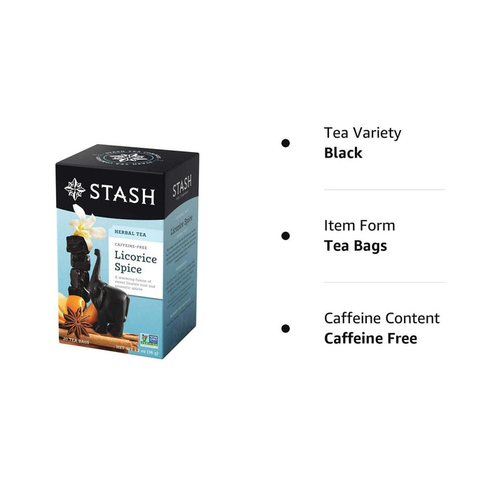Stash Tea Licorice Spice, 6 Count, Pack of 6