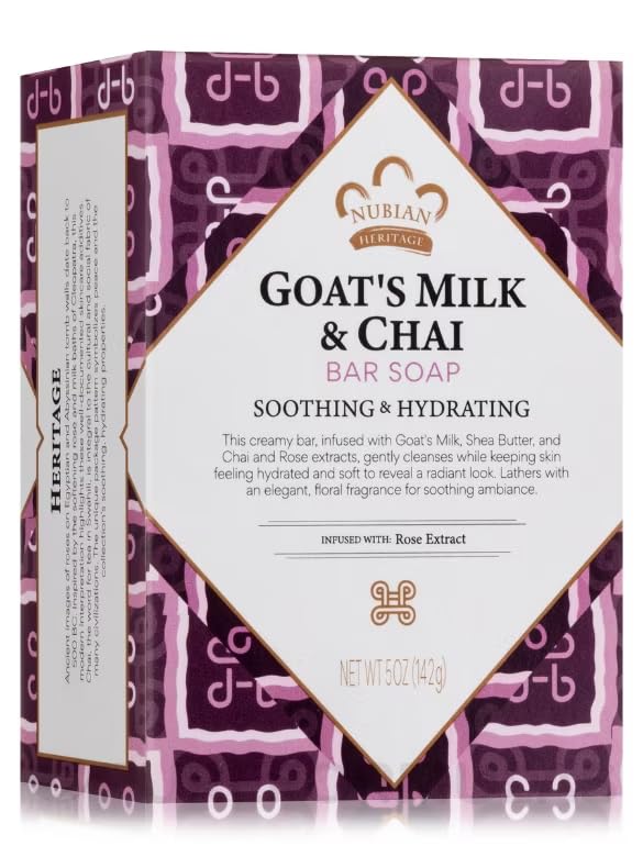 Nubian Heritage Goat's Milk & Chai Soap, 5 oz