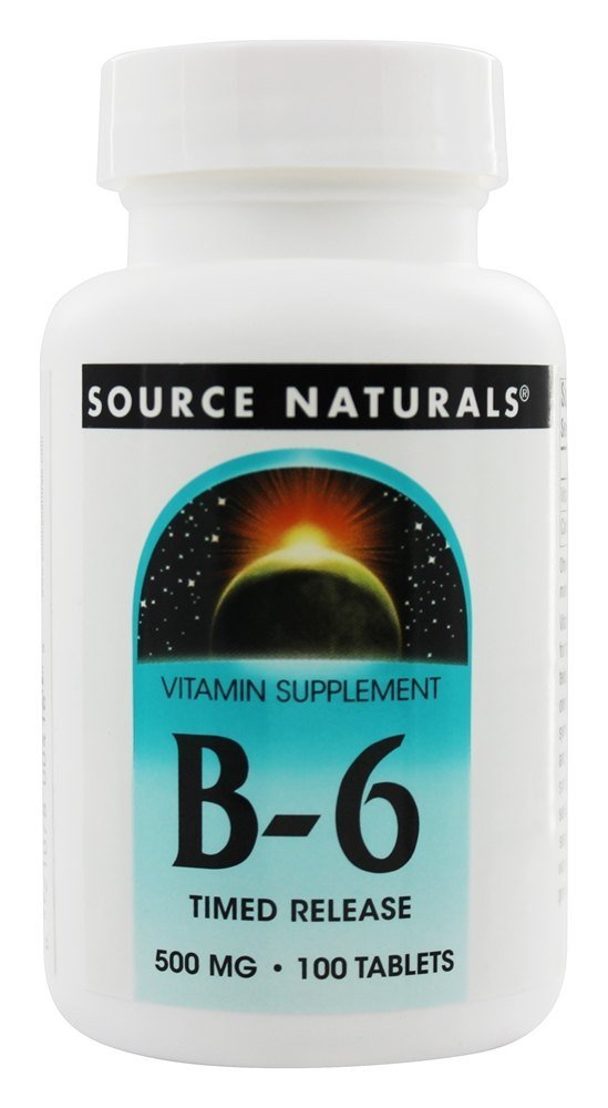 Source Naturals B-6 500 mg, 100 Count