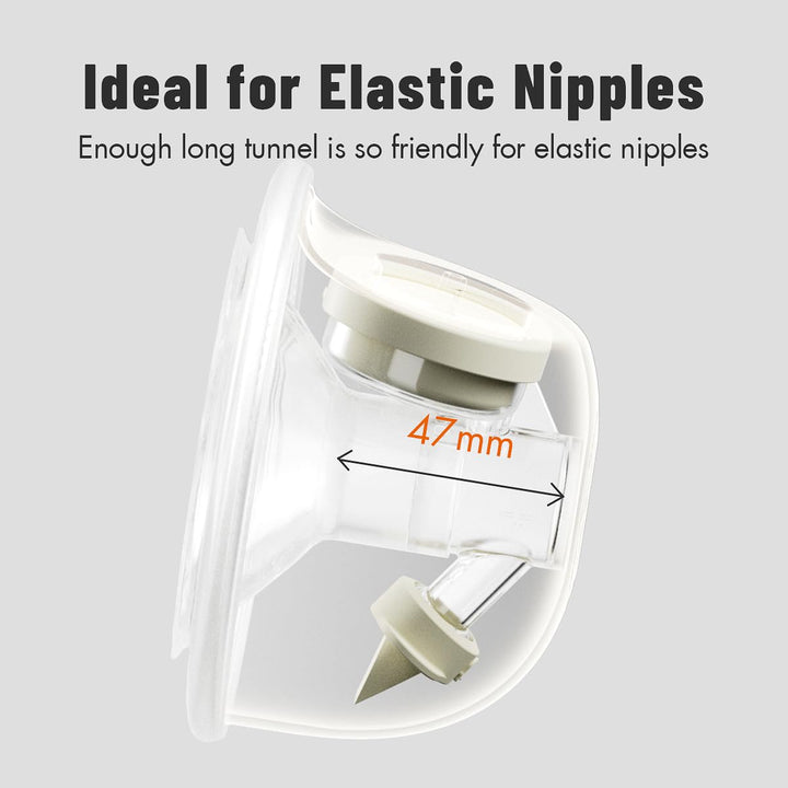 Phanpy Wearable Breast Pump Cup, 24 mm Flange and 20 mm Insert, 15 oz, 2 Count