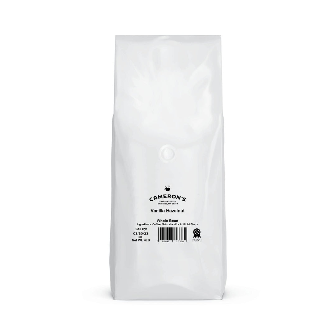 Cameron's Coffee Roasted Whole Bean Coffee, Vanilla Hazelnut, 4 lb