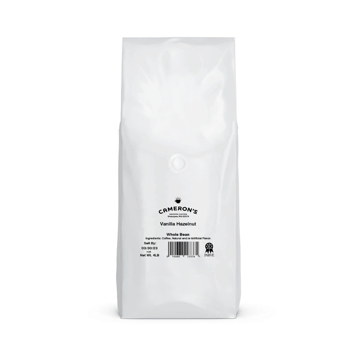 Cameron's Coffee Roasted Whole Bean Coffee, Vanilla Hazelnut, 4 lb