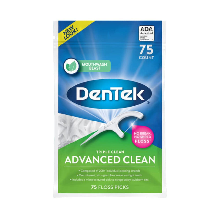 Dentek Triple Clean Floss Picks, 75 Count