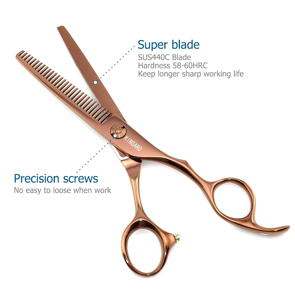 KINSARO Hair Thinning Scissors, 6 Inch