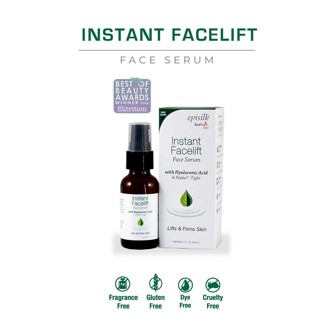 Hyalogic Episilk Instant Facelift Face Serum, 1 oz